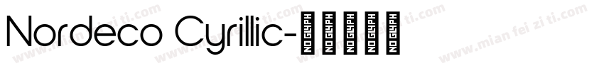 Nordeco Cyrillic字体转换